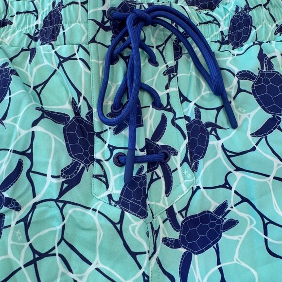 NWT - TomboyX 7" Board Short - Save the Turtles Pattern - Picture 2 of 5